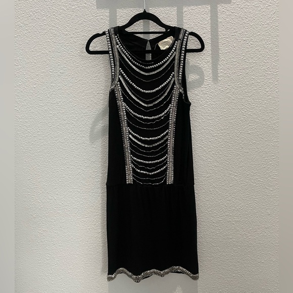 Nicole Miller Black Sleeveless Sheath Mini Dress - Picture 1 of 16